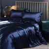 Juego de Ropa de Cama de Seda de Morera Natural de Alta Gama Juego de Funda Nórdica de Satén Sedoso de Lujo Tamaño Queen con Sábanas Juego de Cama Tamaño King