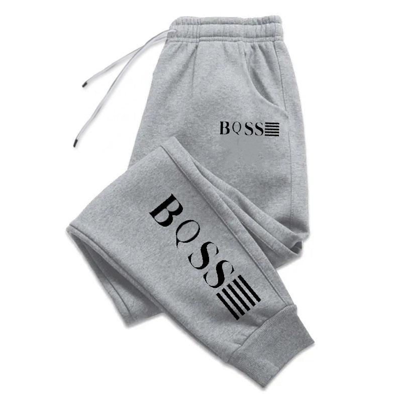 

2025 Mens Sweatpants Printing Fashion Jogging Trousers Versatile Soft High Quality Street Elastic Waist Casual Pants Drawstring Pants M сірий