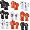 Camiseta de Fútbol NFL Cincinnati Bengals para Hombre Nombre Número Personalizado Algodón Camisa Deportiva Otoño