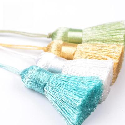Mehrfarbige handgewebte 3,5 cm Drachenknoten-Quaste - Farbechtes Schmuckaccessoire