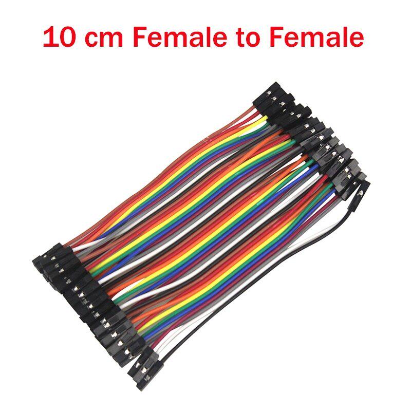 

120Pcs 10cm Dupont Line Male to Male Female to Male and Female Female Перемичка Dupont Cable 40Pcs Для arduino DIY KIT 10cm female female