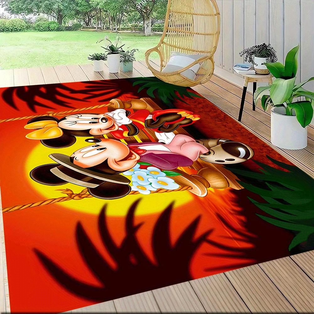 1pc Mickey-Mouse-and-Minnie-(34)_01 Carpet Area Rug, Bedroom, and Playroom Durable, Stain-Resistant, and Easy To Clean, Living Room