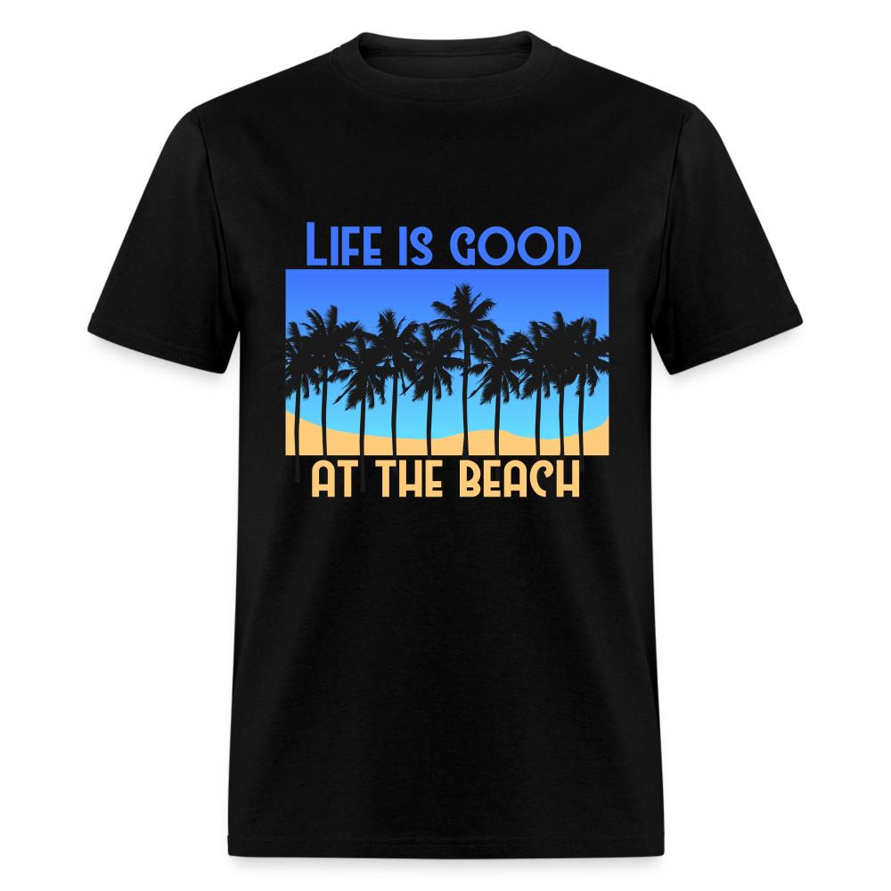 

Life is Good at the Beach shirt Surfer Sunset Beach Ocean T-Shirt Size S-6XL 4XL