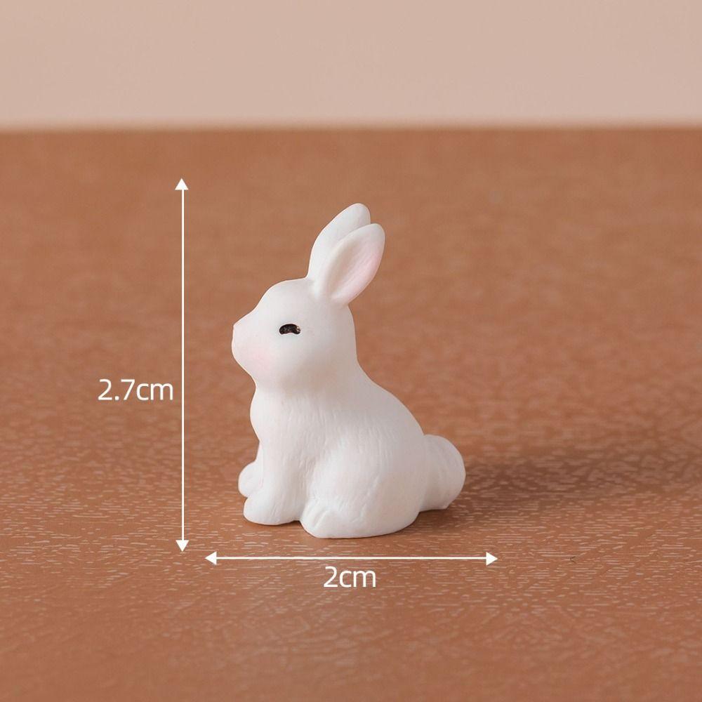 Creative Micro Landscape Cute Mid-Autumn Festival Moon Cake Rabbit Zoo Art Landscape Decorations Accessories Table Ornament