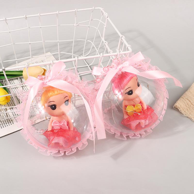 2Pcs Cute Glowing Ball Doll Lantern Toy Children'S Girls Glowing Doll Lantern Cartoon Doll Light Pendant Party Gift