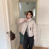 Short stand-up collar down jacket women's winter new fashion small bread jacket warm jacket