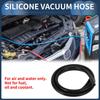 INFINAUTO Silicone Vacuum Tube Hose Engine 5FT 1/2" 12mm ID 2.5mm Thickness Car Automotive Vacuum Line Silicone Black High Temperature