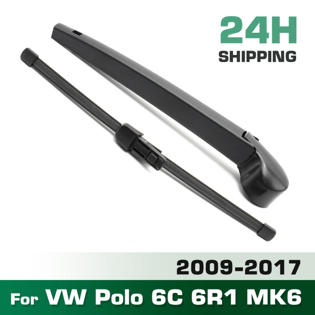 Wiper 11" Rear Wiper Blade & Arm Set Kit For VW Polo 6C 6R1 MK6 2009 - 2017 Windshield Windscreen Tailgate Window Brush