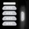 WGLRK1 4Pcs Volkswagen Safety Warning Night Reflection Car Stickers For VW Scirocco GTI Polo Golf CC T5 GTE Passat Variant b6 Jetta
