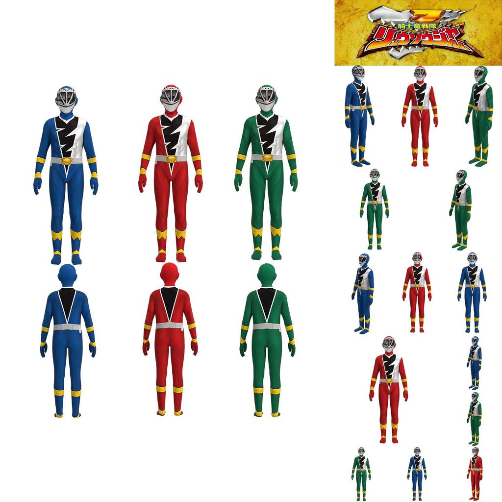 Παιδική Ολόσωμη Φόρμα Kishiryu Sentai Ryusoulger, ιδανική για πάρτι Halloween και παιχνίδι ρόλων