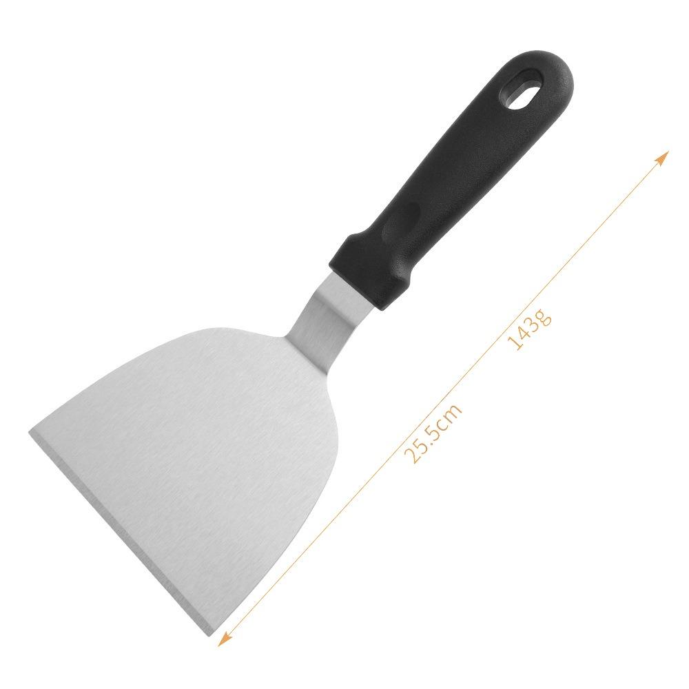 Stainless Steel Teppanyaki Scraper Non-Stick Cooking Spatula Steak Fried Shovel  Outdoor BBQ