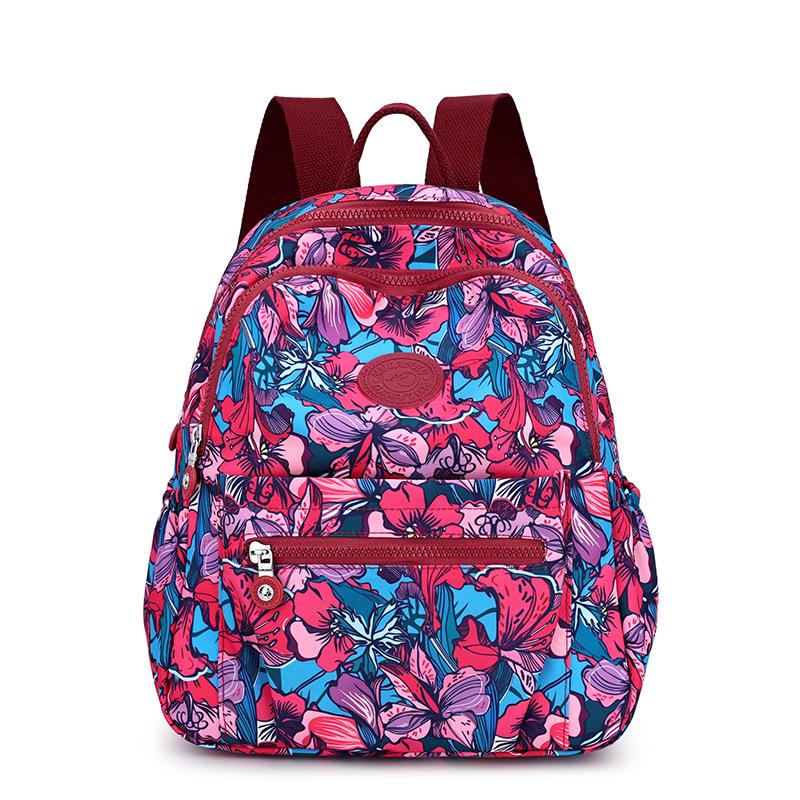

Korean Fashion Nylon Backpack for Middle-Aged & Elderly Women - Casual, Small, Travel-Friendly