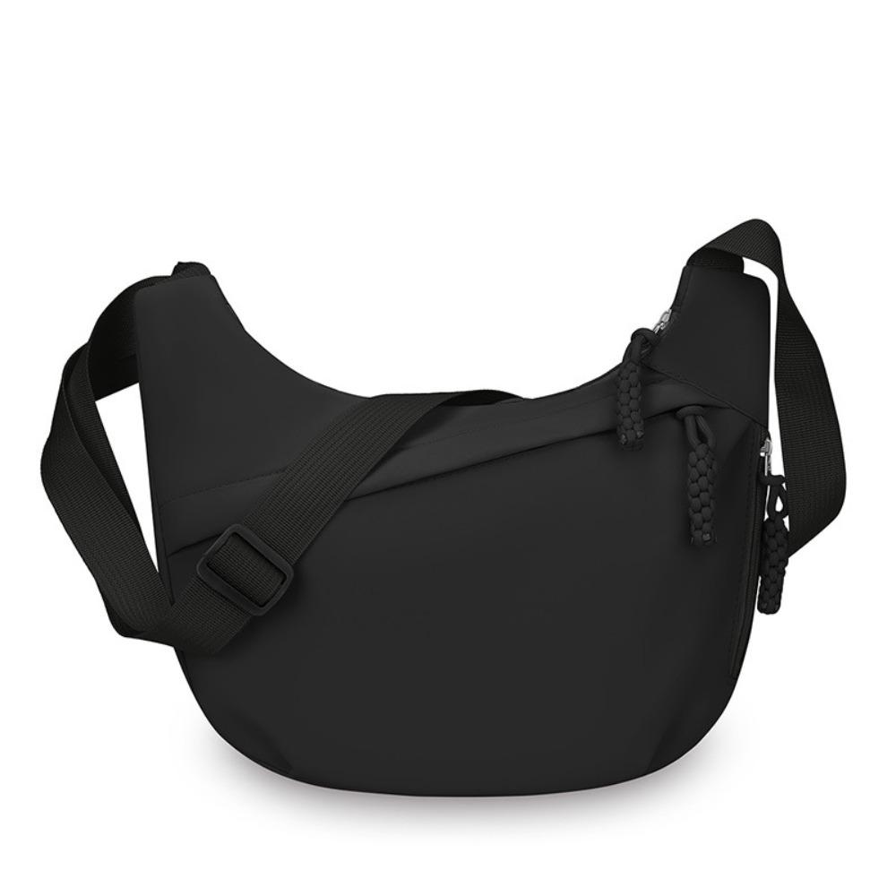 Fashion Large Capacity Women's Crossbody Bag Multi-layered Solid Color Shoulder Bag Simple Dumpling Bag Outdoor