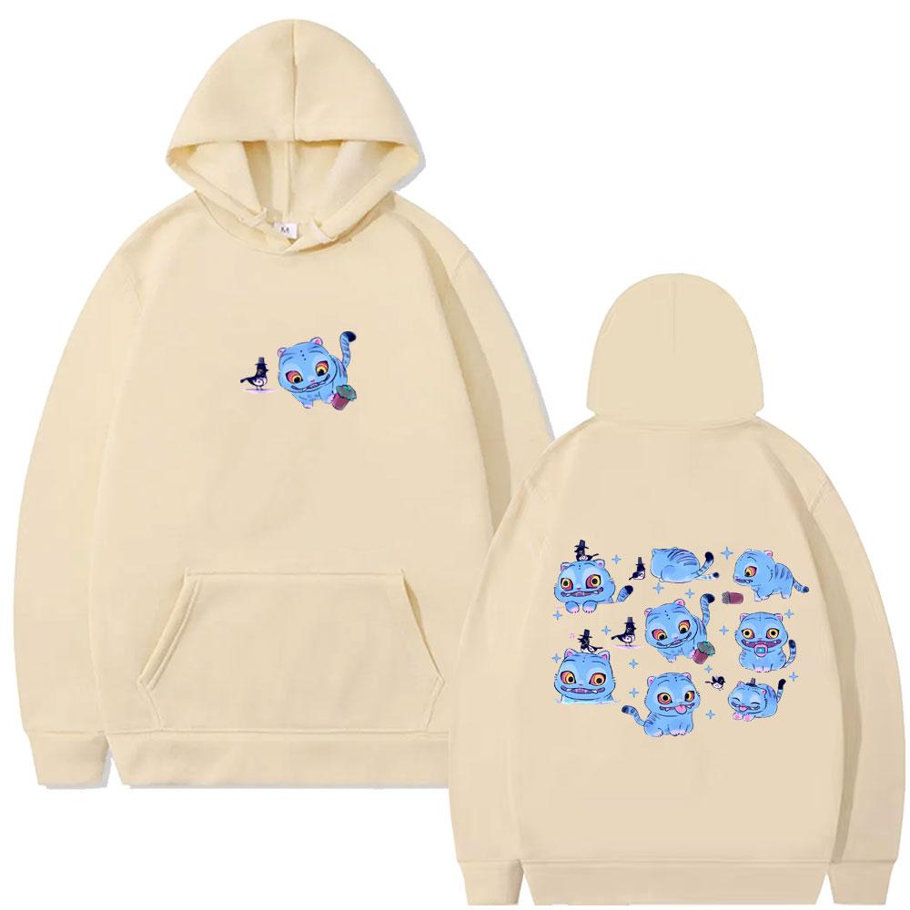 Kpop Demon Hunters Graphic Hoodie Funny Derpy Tiger Print Hooded Sweatshirt Men's Women's Fashion Hoodies