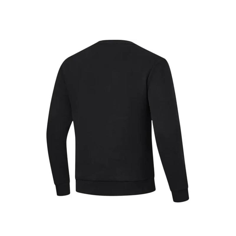 Li Ning Sweatshirts Men's Black Crew Neck Moderate Regular AWDU397-5