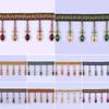 1 Meter Crystal Beaded Curtain Edge Sewing Fringe Tassel Trimming Upholstery Wedding Decor Elegant Lace