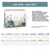 Daily Schedule Desktop Calendar Portable Standing Flip Calendar Annual Calendar  Desktop Use
