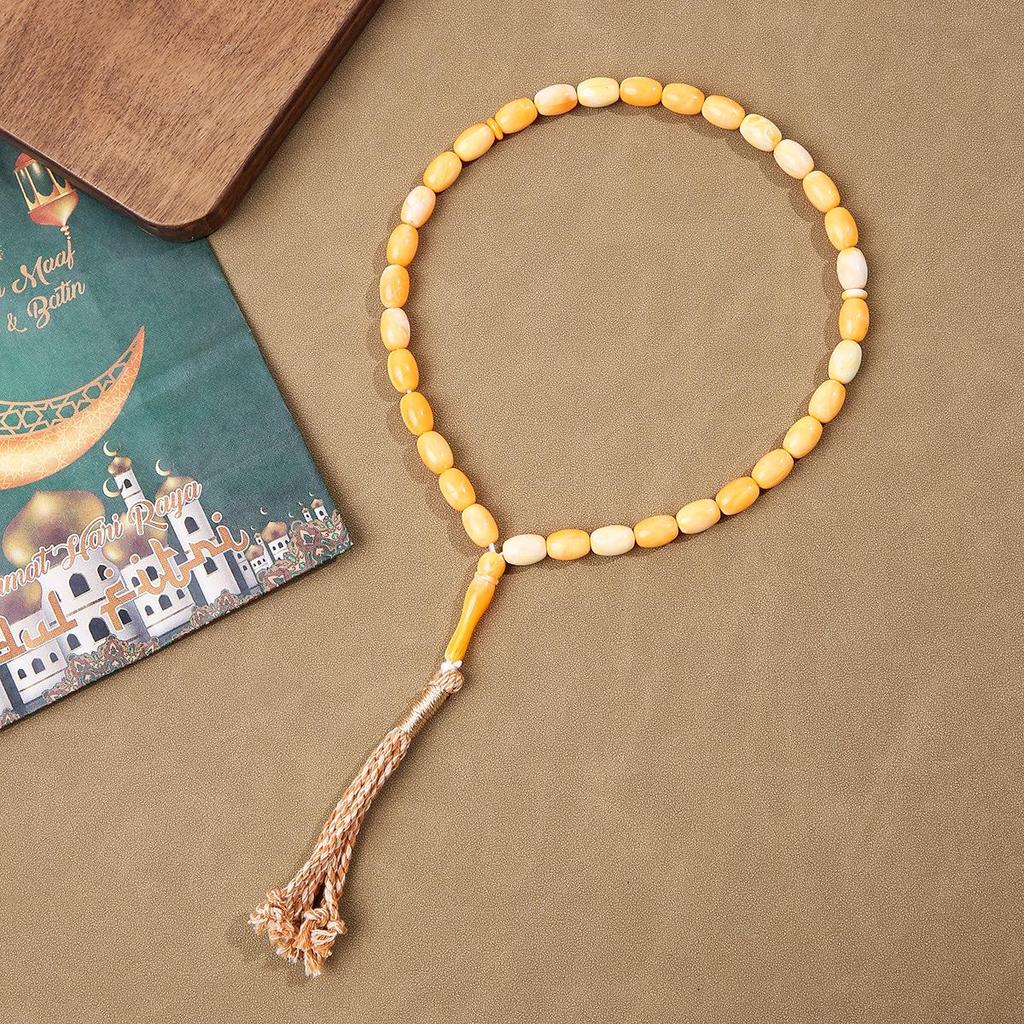 Hui Muslimischer 33-Perlen-Tasbih Gebetsperlen mit arabischer Quaste