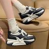 Hyunya Style Color Matching Dad Shoes Spring New Student Breathable Casual Shoes Show Feet Small Women's Shoes