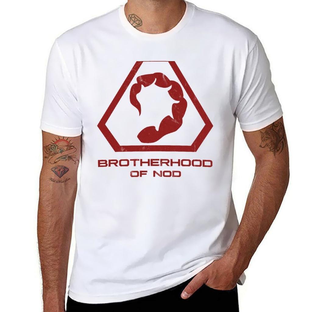 Brotherhood Of Nod Logo Inspired By Comunisexd And Conquer Tshirt Oversized Baggy Shirts Plus Sizes Unisexs Big And Tall T Shirts