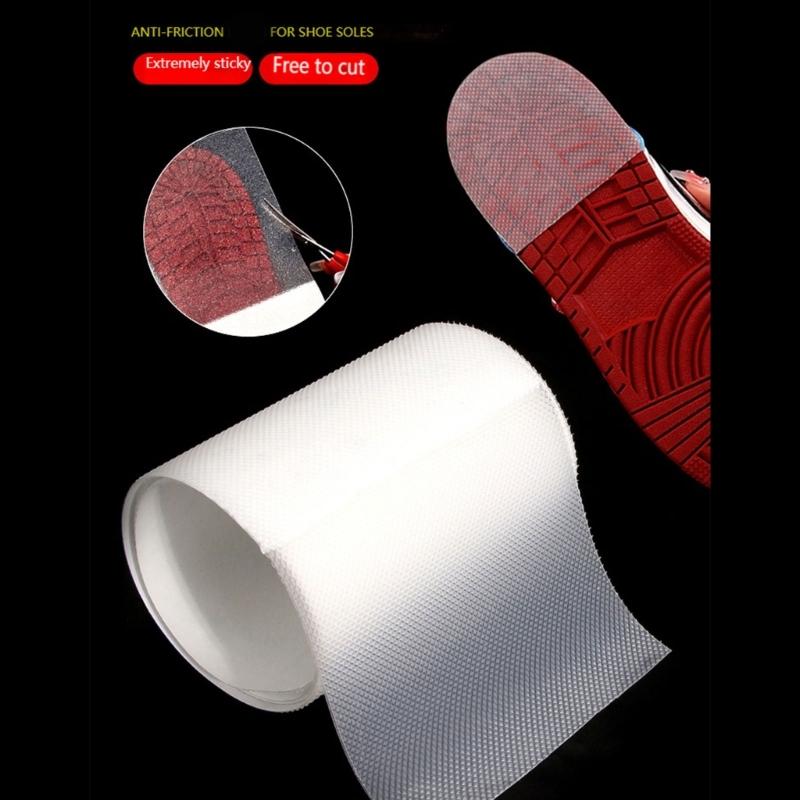 Adhesive Shoe Tread Patches Anti Slip Rubber Tread Protectors Noise Reduction Wear Resistant Shoe B ottom Pad for Adult
