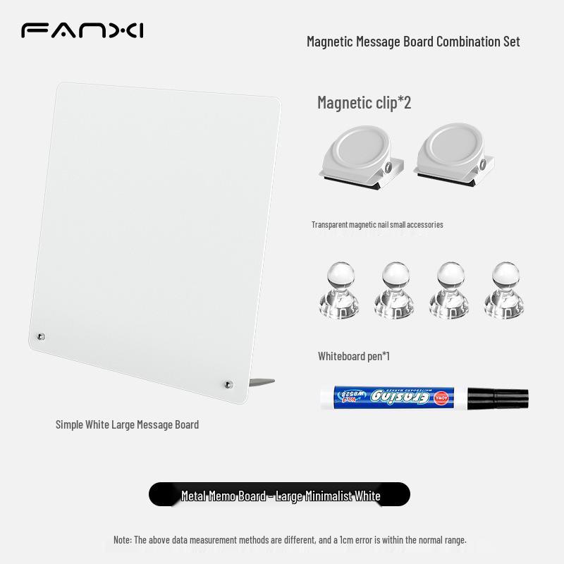 Magnetic Desktop Blackboard Memo Board - Erasable & Free-Standing for Office Use