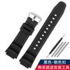 Gummi-Uhrenarmband für Casio AE-1200WH 1300WH 1000W W-216H SGW500 F-108WH Edelstahlschließe 18mm AE-1000W Mrn Uhrenarmband