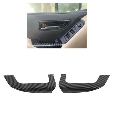 2 buc. ornamente pentru cotieră ușă mașinii, model din fibră de carbon, înlocuire confortabilă la atingere pentru Toyota Land Cruiser Lc300