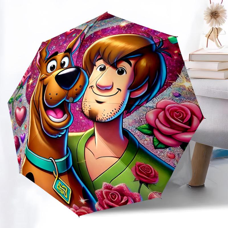 

1pc Scooby-Doo Automatic Open/Close Umbrella, Christmas Gift for Men Women, Daily Travel Outdoor Use yy251101216