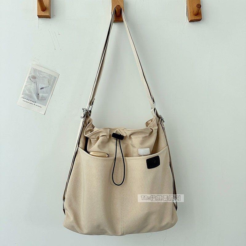 

Bag Female Autumn Three-Purpose Lightweight Student Commuter Bag Off-white without pendant