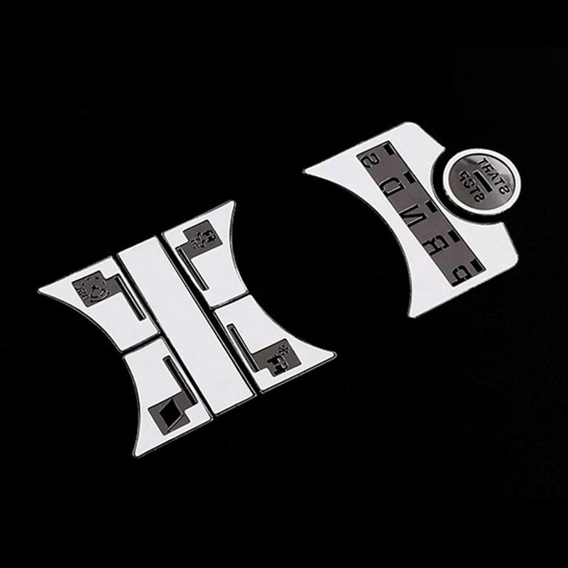 For Jaguar XF Sticker Gear Button Accessories For Car Interior Replacement Parts X250 Center Console Button Cover 2010 To 2015