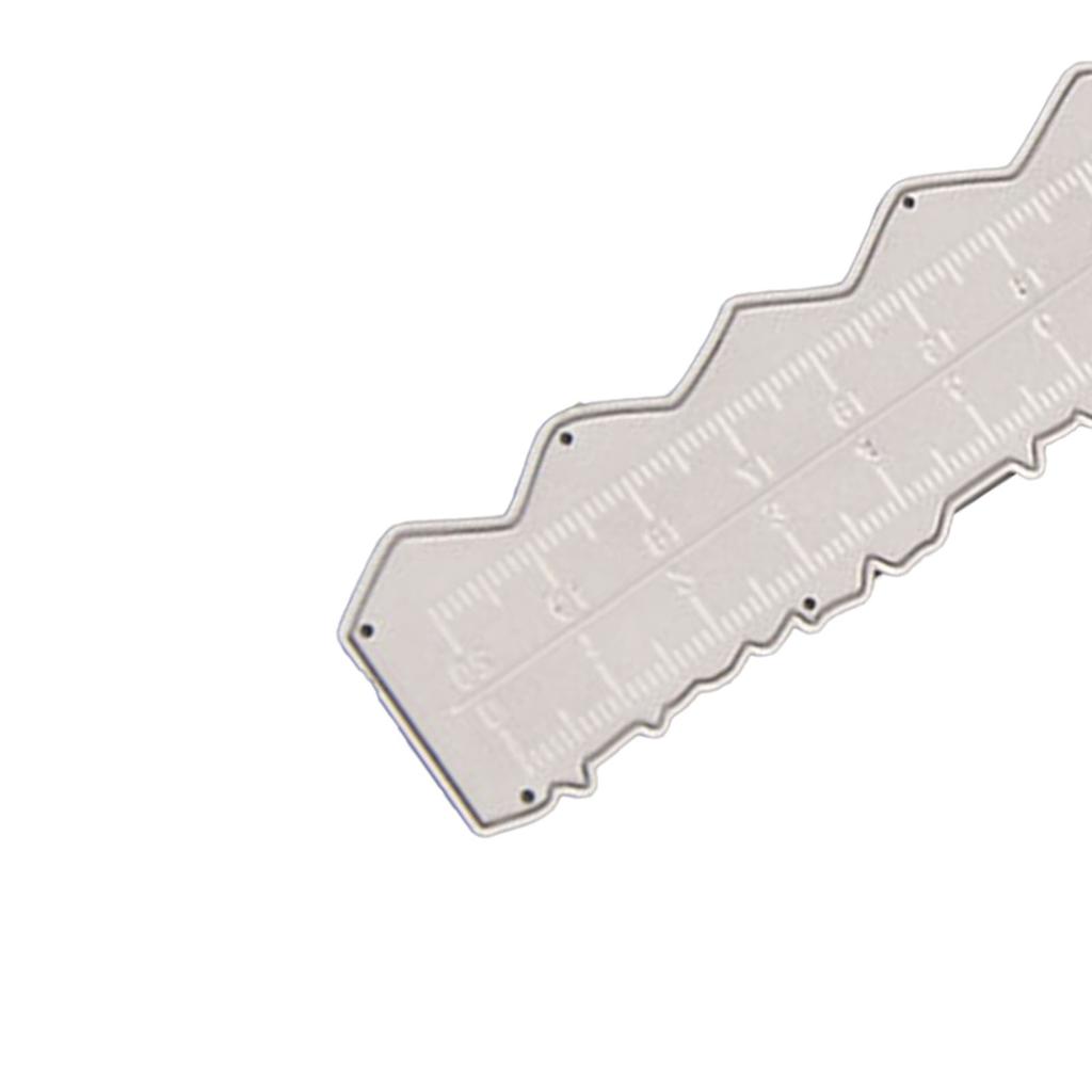 Paper Tearing Ruler Carbon Steel Irregular Edge Ruler Measuring Embossing Cutting Die for Crafts