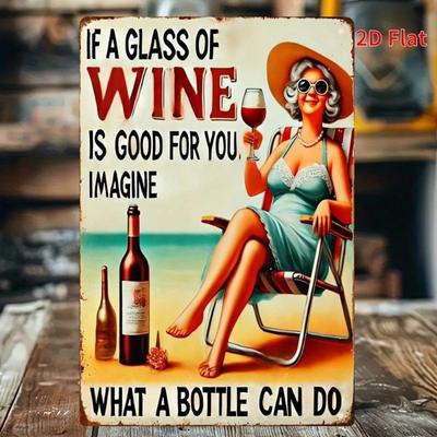 Vintage Tin Sign Rustic Metal Wall Decor 8x12 Inch Home Bar Kitchen Art
