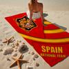 Spanisches Nationalwappen Strandtuch, Schnelltrocknend, Pflegeleicht, Für Fitness und Strandurlaub geeignet, Sport-Essential Fan-Geschenk