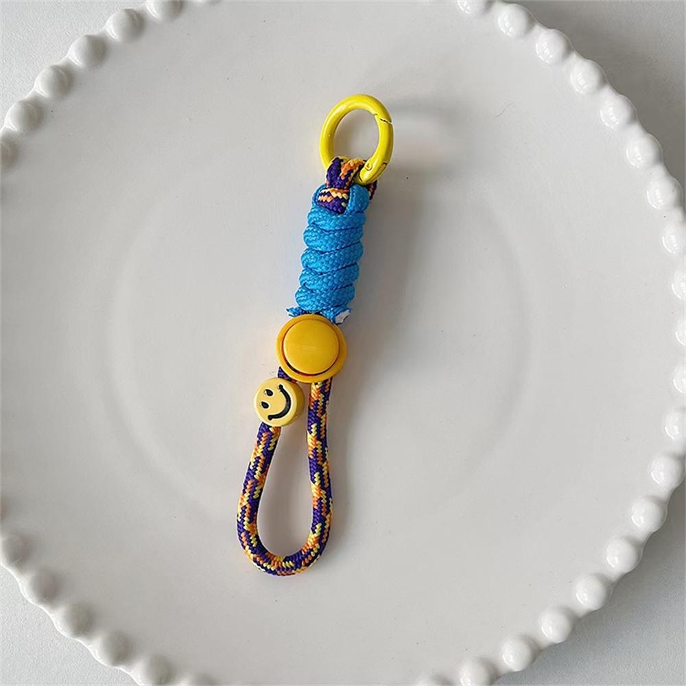 Cute Stylish Happy Heart Wrist Phone Lanyard Outdoor For iPhone Universal Case Nylon Rope Card Cord Clip Hanging Anti-lost Strap