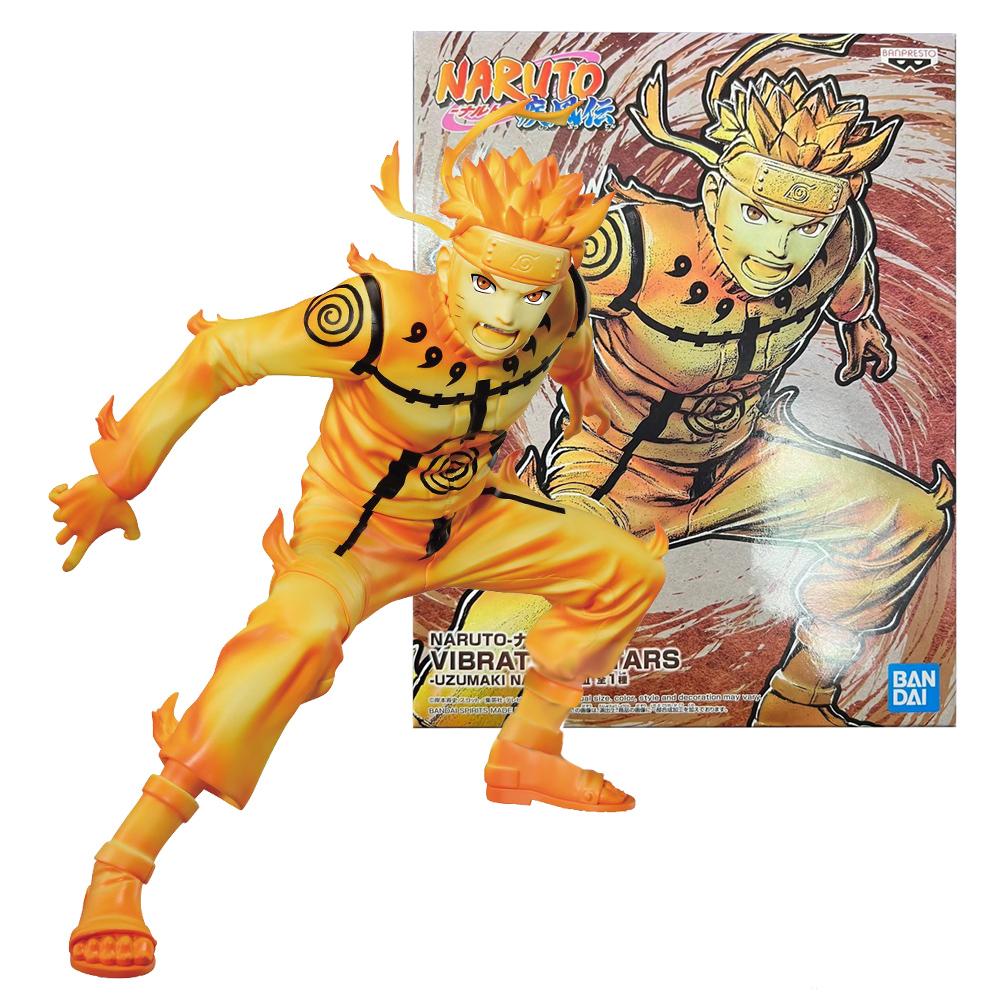 Anime Famous Battle Scene Naruto Shippuden Uzumaki Naruto 3 Six Paths Form Battle Model Toy Gift Collection Action Figure 15CM