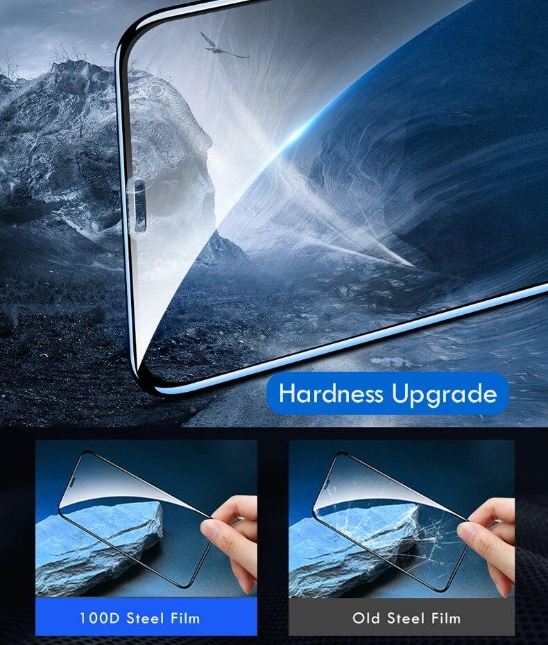 3Pcs Full Cover Tempered Glass For iPhone 15 14 Plus 13 12 Mini 11 Pro Screen Protector iPhone 15 X XR XS Max Protective Glass