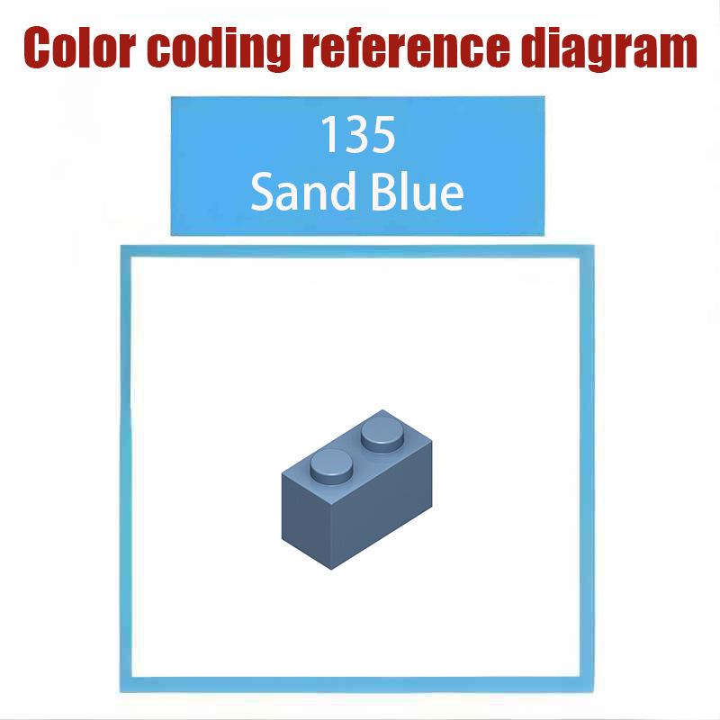 MOC Small Particle Building Block Accessories: 1x2x3 Window Frame with 60602, 50g Standard