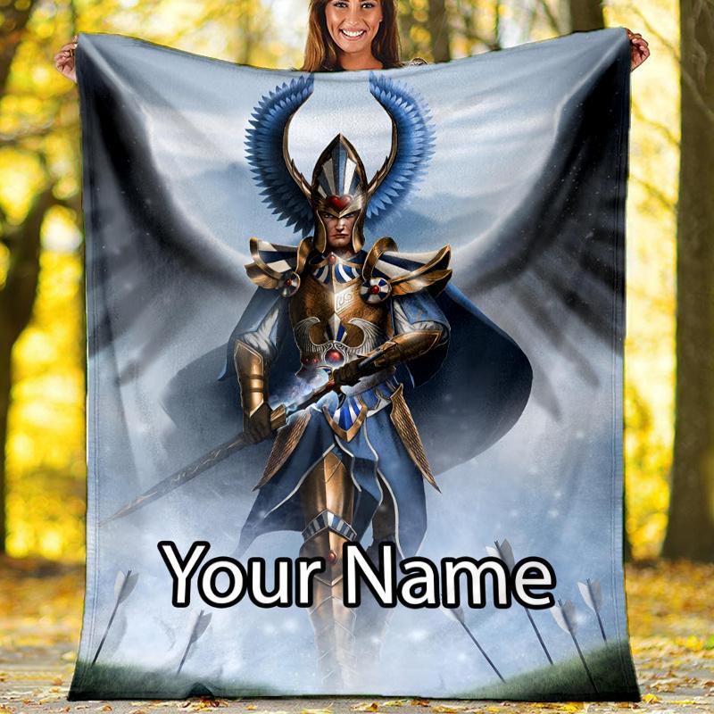 Custom Name Total War Warhammer Theme Printed Blanket - Perfect for Couch, Bed, Travel & Outdoor Use | Machine Washable, Cozy & Durable.