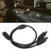 MIDI DIN 5 Pin Splitter Y Adapter Din 5 Pin Female To Dual 2 Male Audio MIDI Adapter Extension Cable for MIDI Electric MIDI Guitar Cable, Keyboard,