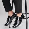 FashionMen's Leather Casual Business Shoes Men Buckle Party Wedding Loafers Retro Monk Shoe Men Outdoor Driving Flats moccasins