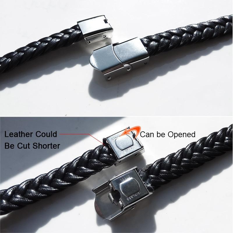 Trendy Retro Long Multi-layer Leather Braided Bracelet Fashion Charm Man Bracelet Hip Hop Punk Jewelry Accessories Party Gift