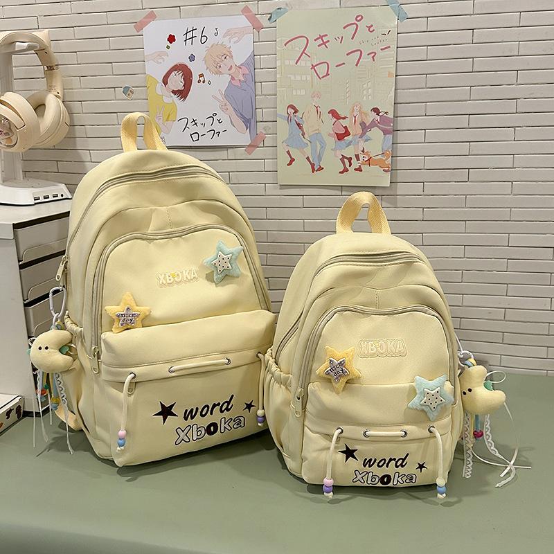 Schoolbag Korean version schoolbag female college student leisure college style computer backpack cute large capacity junior high school student class