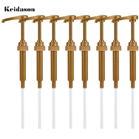 8Pcs Easy to Use Detachable PP Plastic Syrup Dispenser Sugar Press Bottle Pump Head Kitchen Supplies