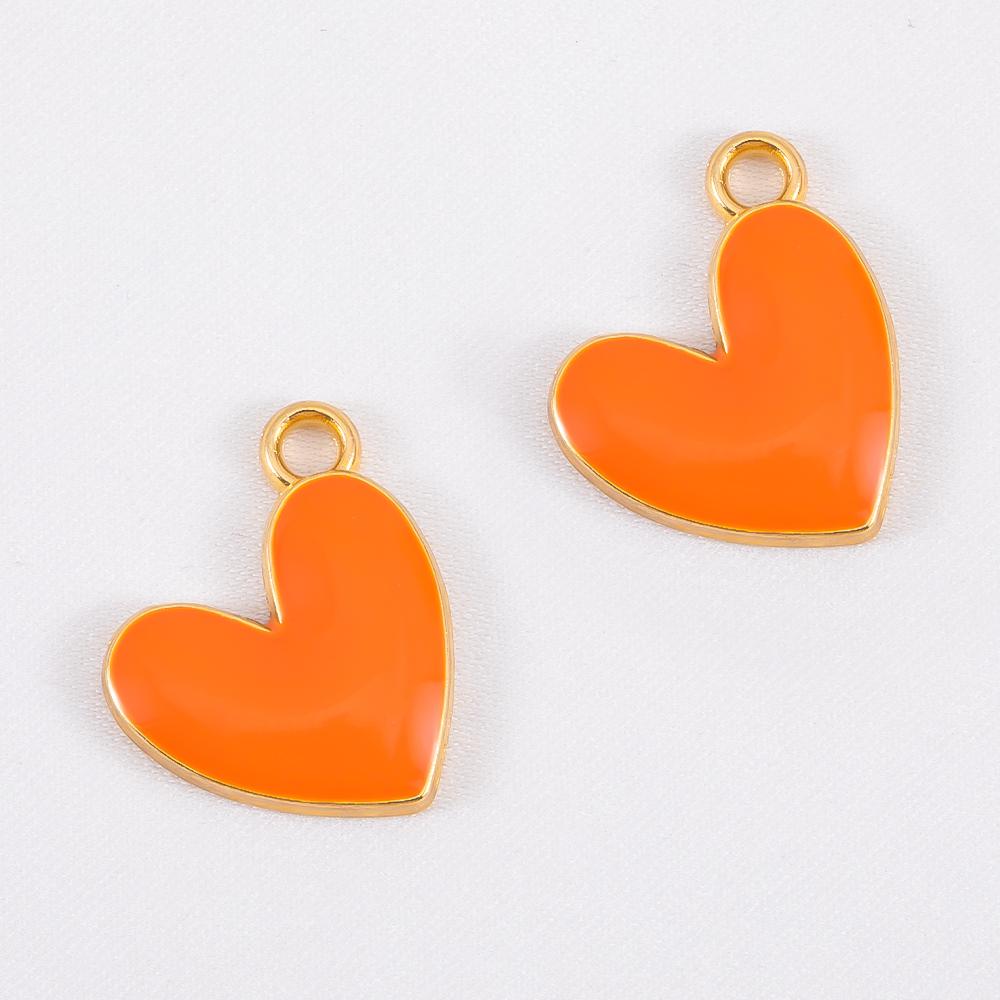 10pcs Cute Orange Enamel Sea Coral Turtle Conch Fish Starfish Charms Alloy Pendants for DIY Necklace Bracelet Jewelry Findings