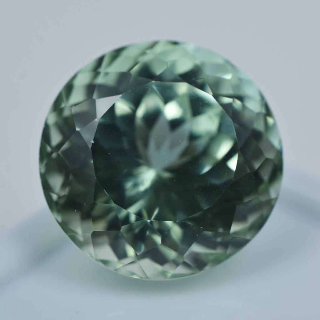 Bluish Green Real Sapphire 17.10 Ct Natural Round Cut Loose Gemstone CERTIFIED