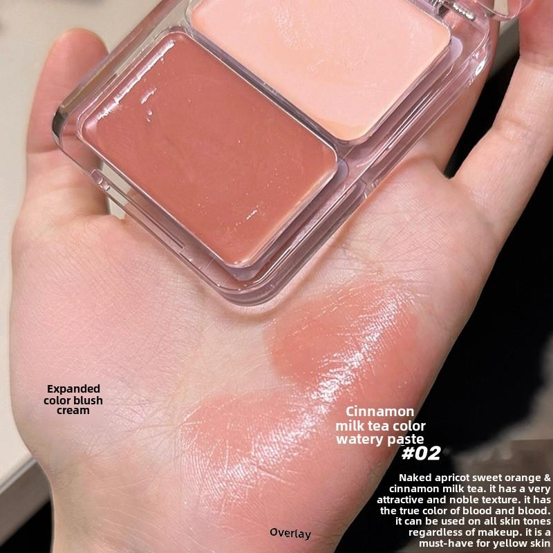 

Увлажняющие румяна-хайлайтер 2-в-1 для лица, мерцающий финиш, стойкость, естественный вид 02 коричный