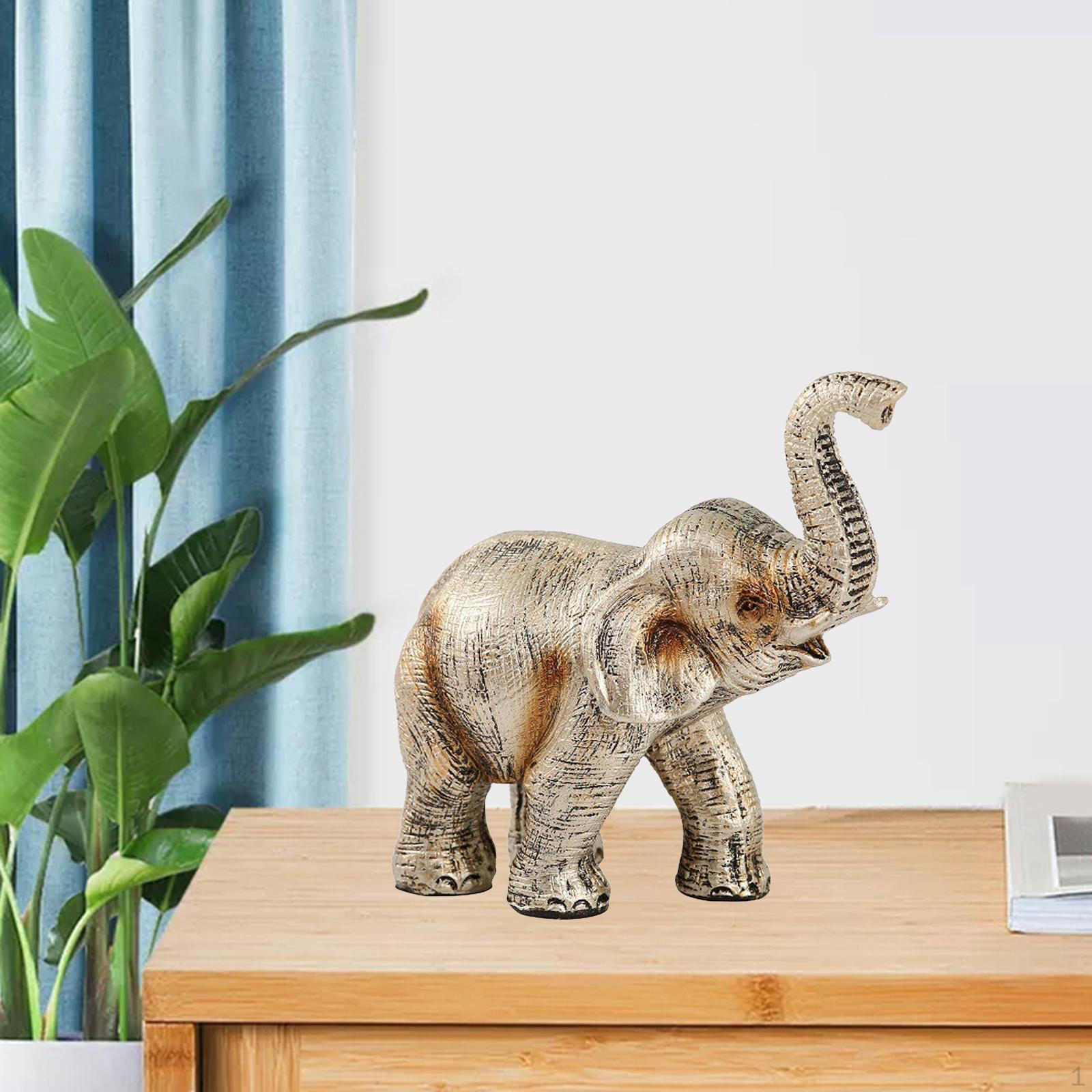 

Украшения в виде слона из смолы, украшение в виде слона в скандинавском стиле, домашний декор для вечеринки, скульптура фэншуй Style C