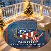 Tapis rond personnalisé avec nom imprimé Atletico Madrid, Tapis polyvalent pour la décoration de la maison, pour salle de jeux, appartement, balcon, entrée, couloir Cadeau