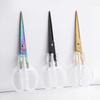 1 Pcs Office Scissors,Transparent Handle Scissors Anti Rust,Handmade Diy Domestic Office Stationery,Paper Cut Pruning ZS-17
